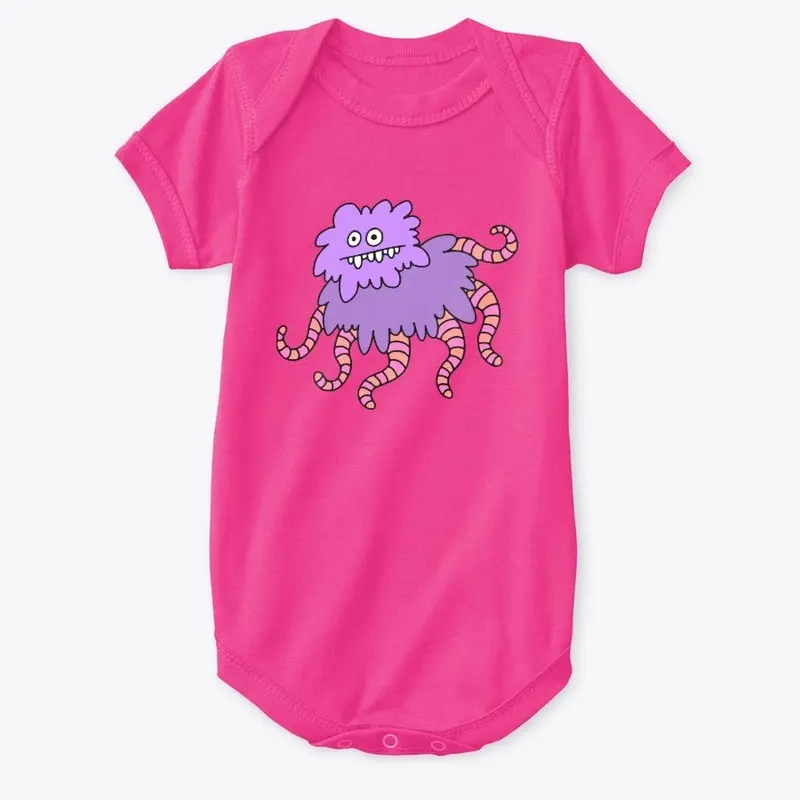 Fuzzy Tentacle Creature - Doodle Weird