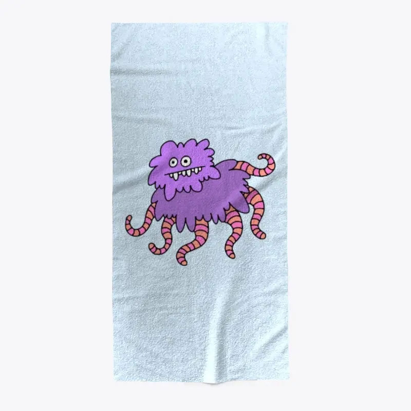 Fuzzy Tentacle Creature - Doodle Weird