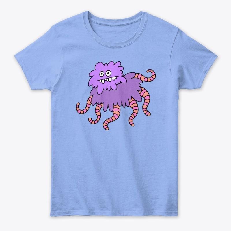 Fuzzy Tentacle Creature - Doodle Weird